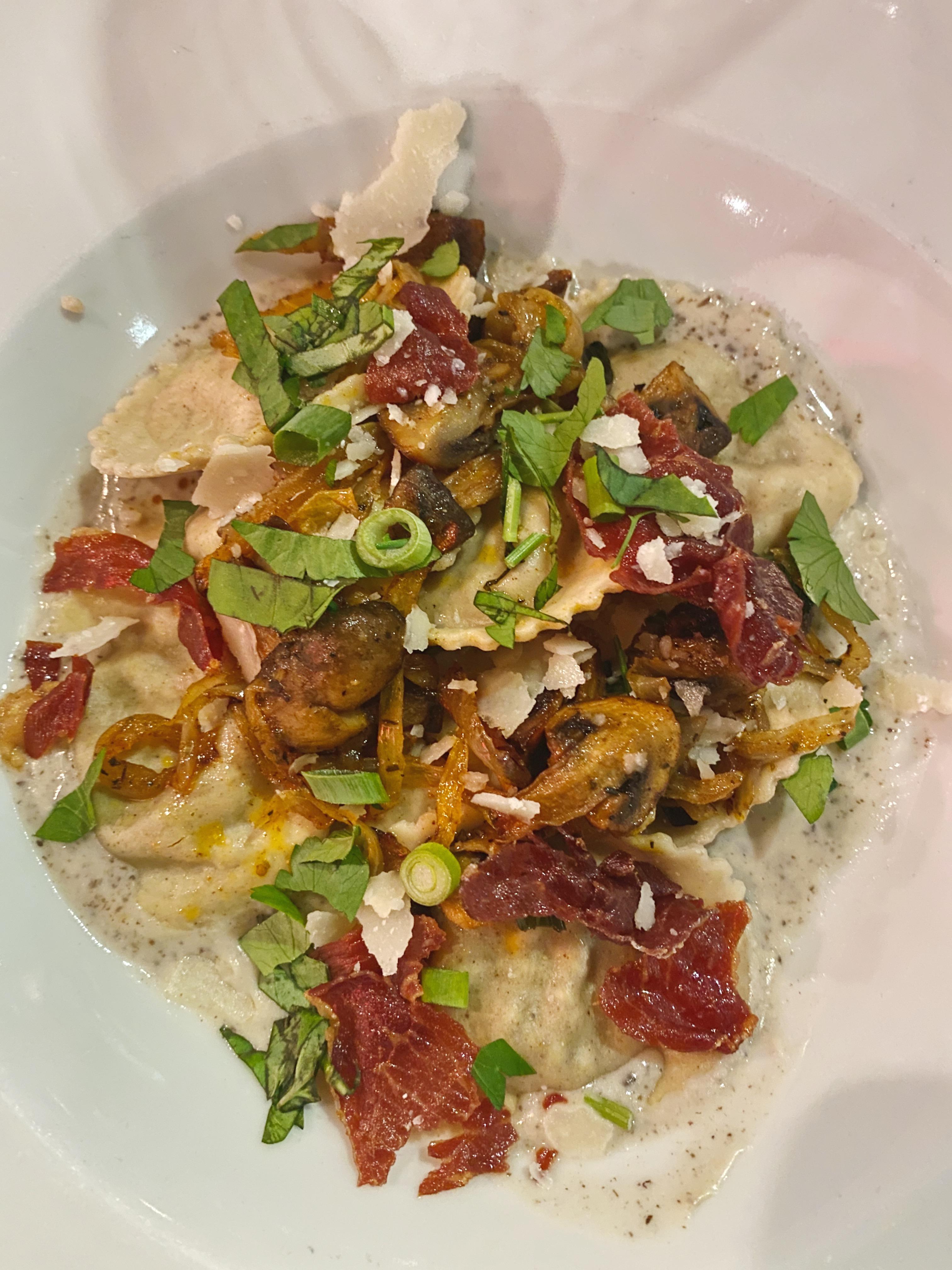 Ravioli de Setas Porcini