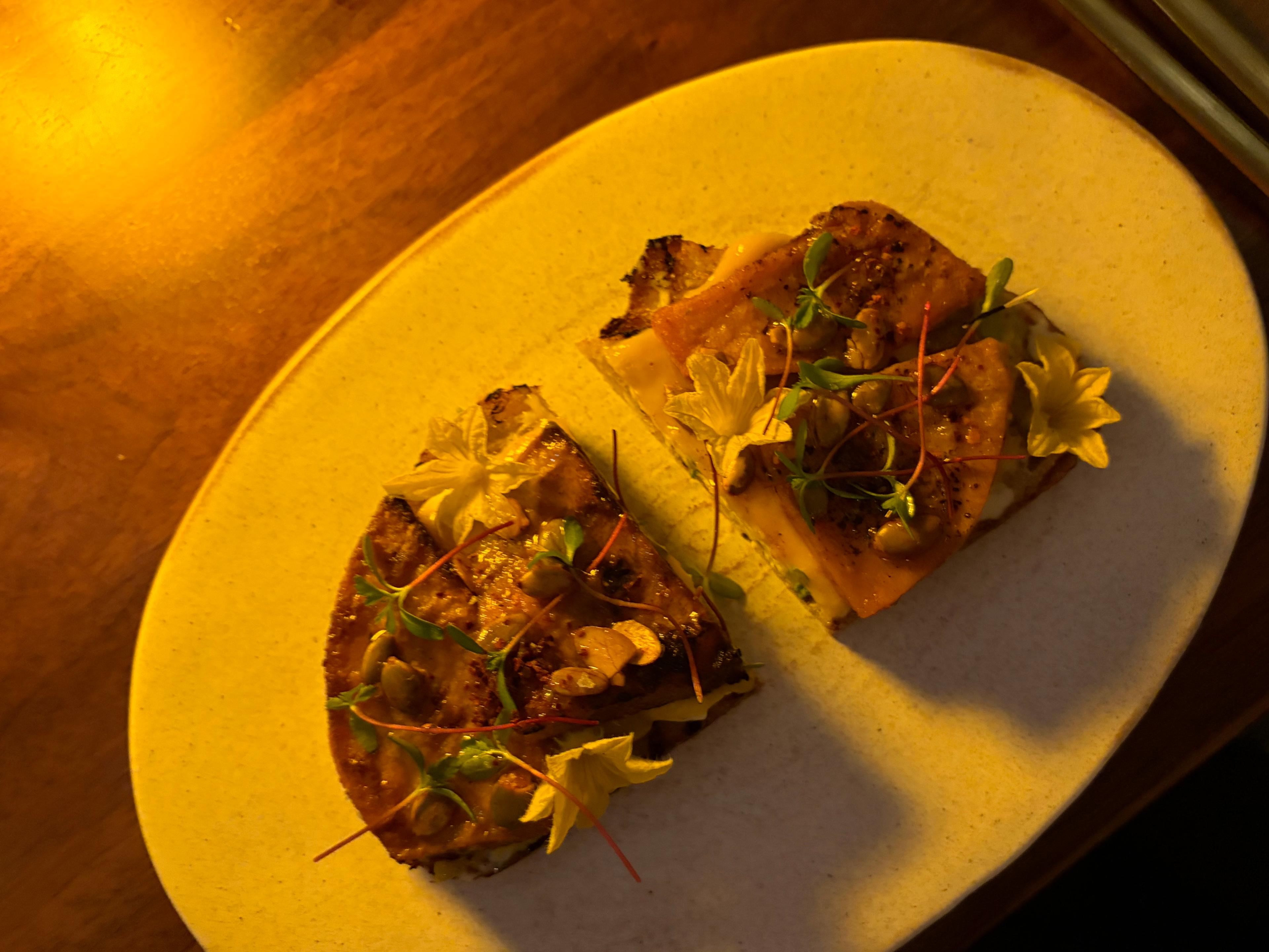 Tostada de calabaza local