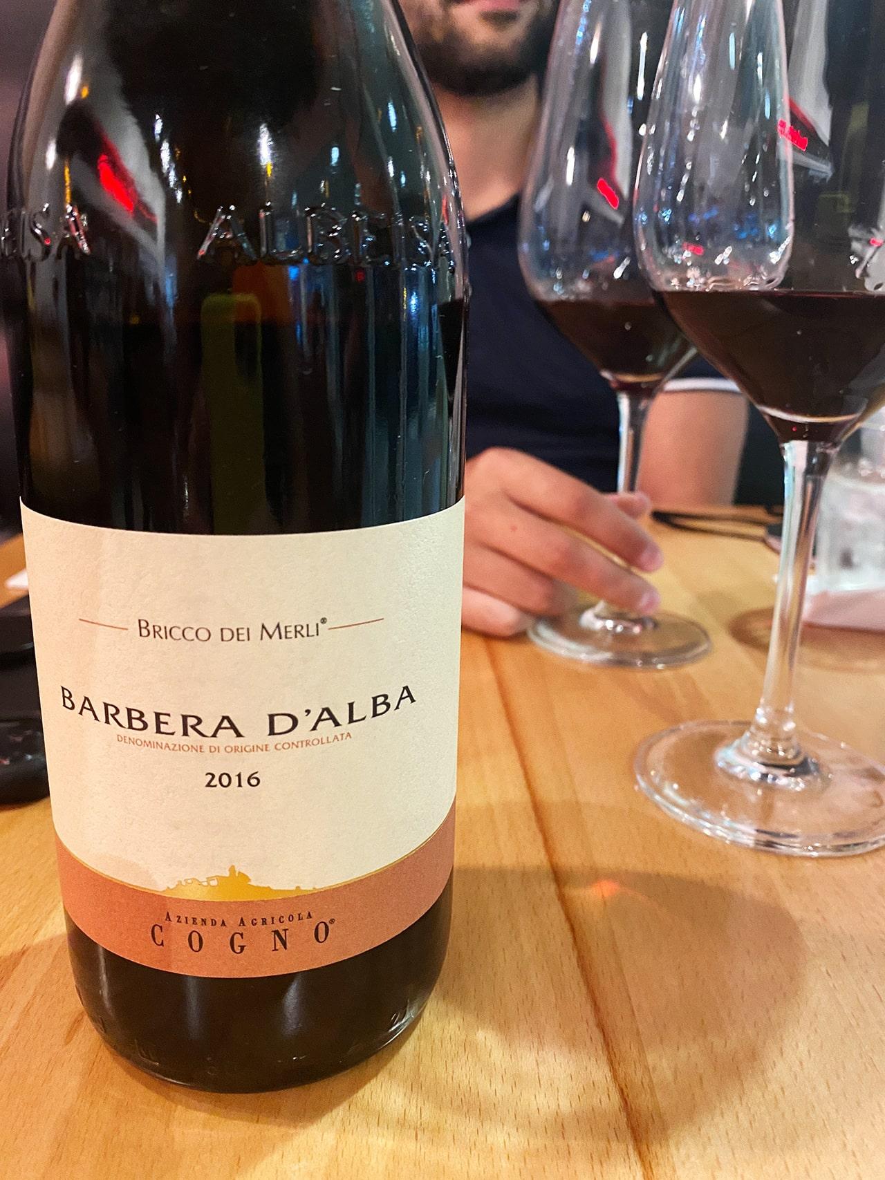 Vino Barbera d'Alba