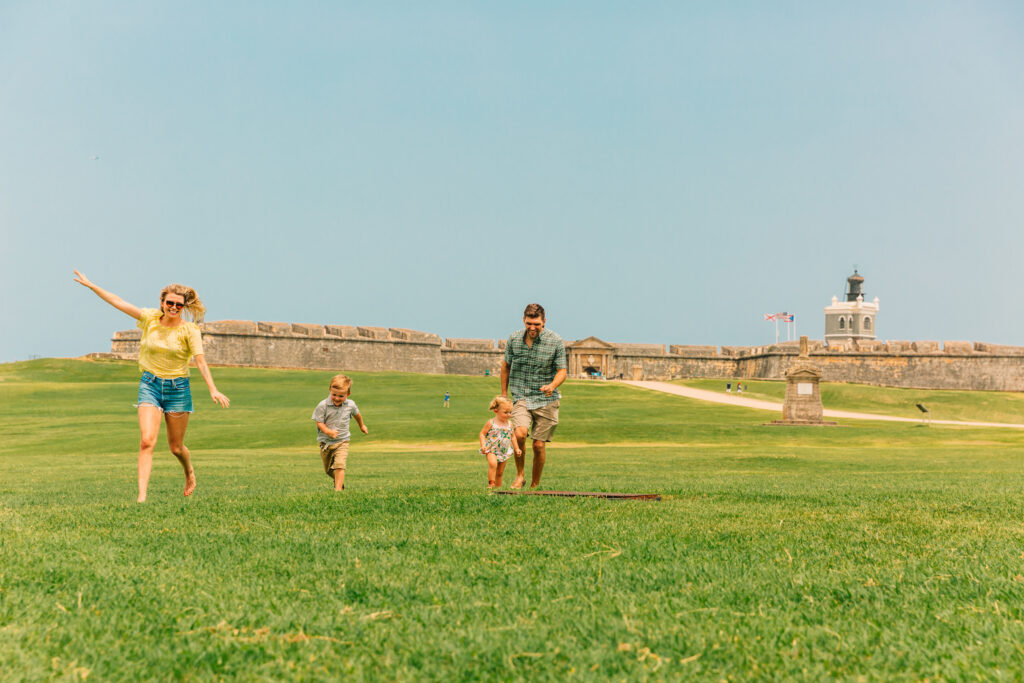 Family at El Morro, Puerto Rico 