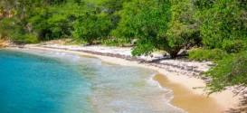 Playa Jaboncillo beach Puerto Rico nobody at day