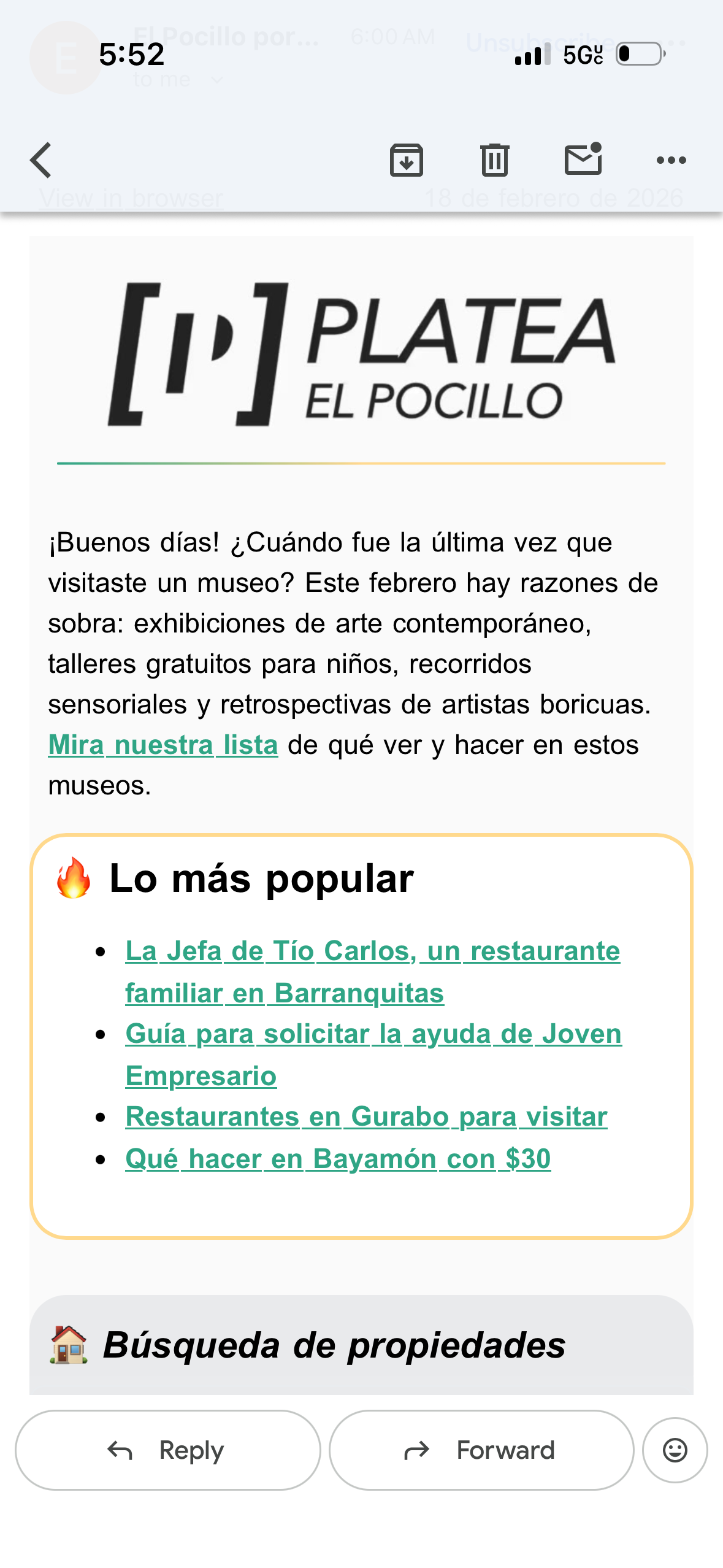 Ejemplo de la edición de El Pocillo