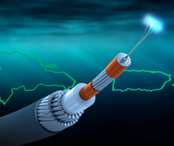 Ilustración sobre cable submarino de energía eléctrica entre República Dominicana y puerto Rico