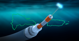 Ilustración sobre cable submarino de energía eléctrica entre República Dominicana y puerto Rico
