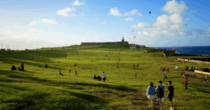 Open Field with Kites at El Morro