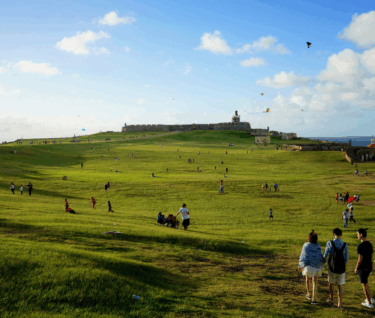Open Field with Kites at El Morro