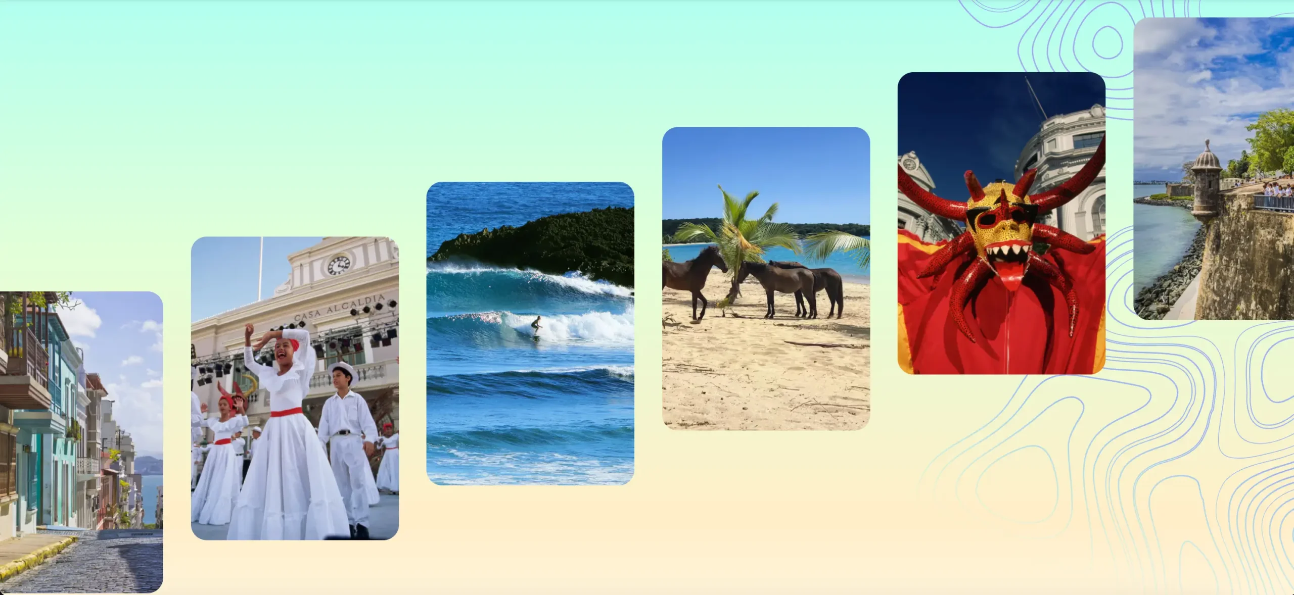 Puerto Rico travel collage