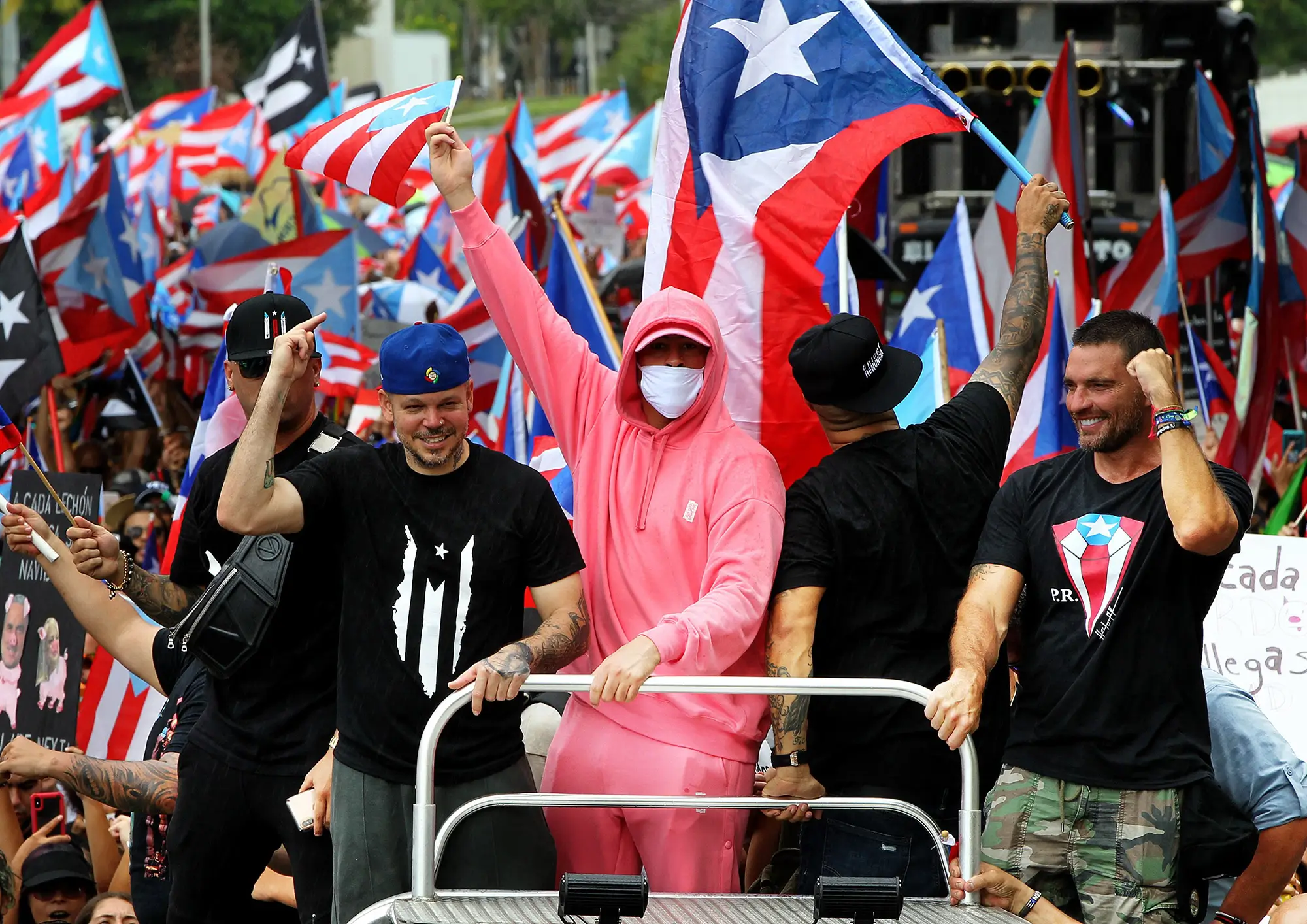 Protestas Ricky renuncia en Puerto Rico