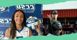 Jóvenes promesa NCAA Caguas. Isabella Avilés, de 18 años, y de Francisco Feliciano, de 19