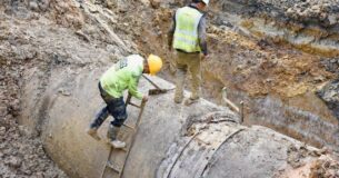 Reparaciones en el acueducto de la Costa Norte (Fotos suministradas por la AAA)