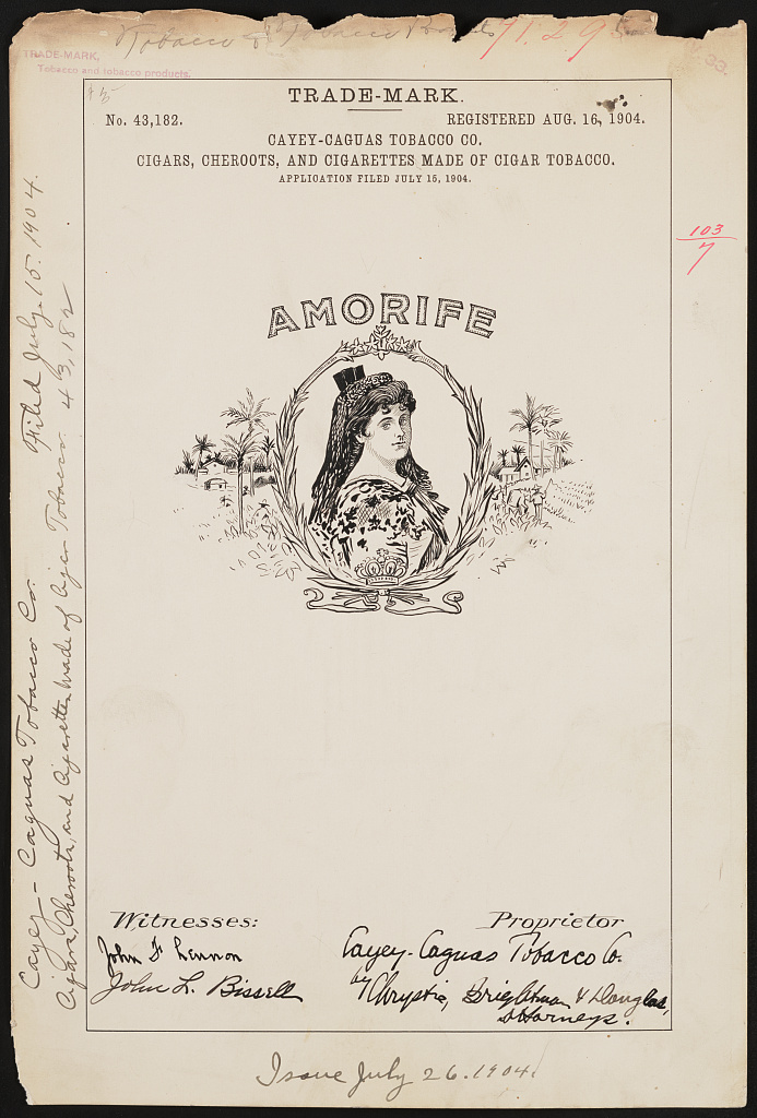 Documento trademark Amorife