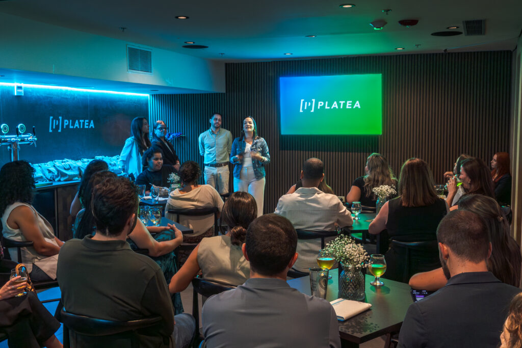 La directora general de Platea, Selymar Colón, en el segundo Upfront de la marca. Foto: Juan Santa