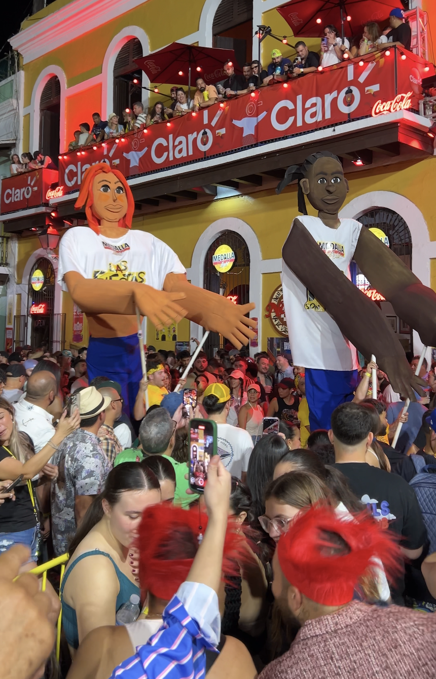 Vista aérea de las Fiestas de la Calle San Sebastián