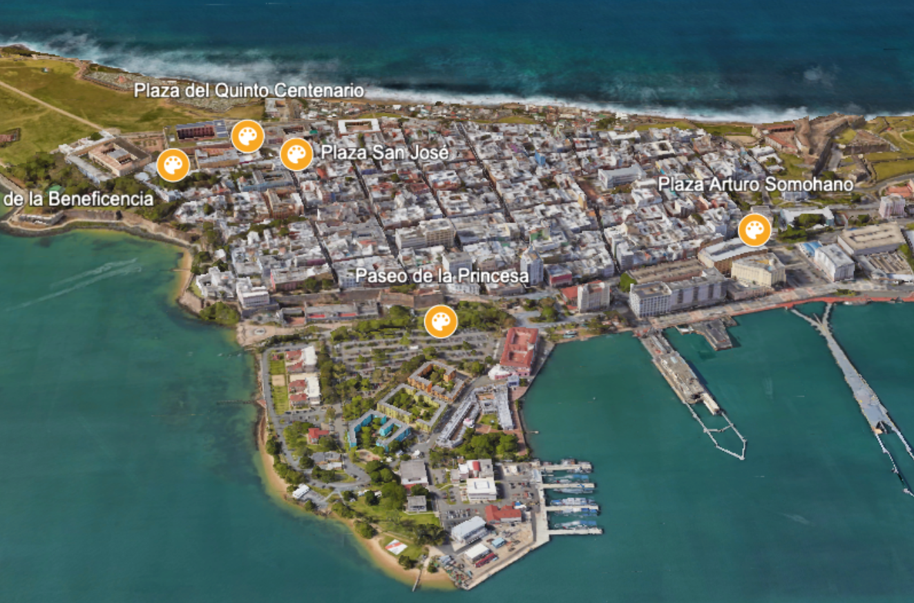 Mapa de ubicación - Artesanos en Plazas