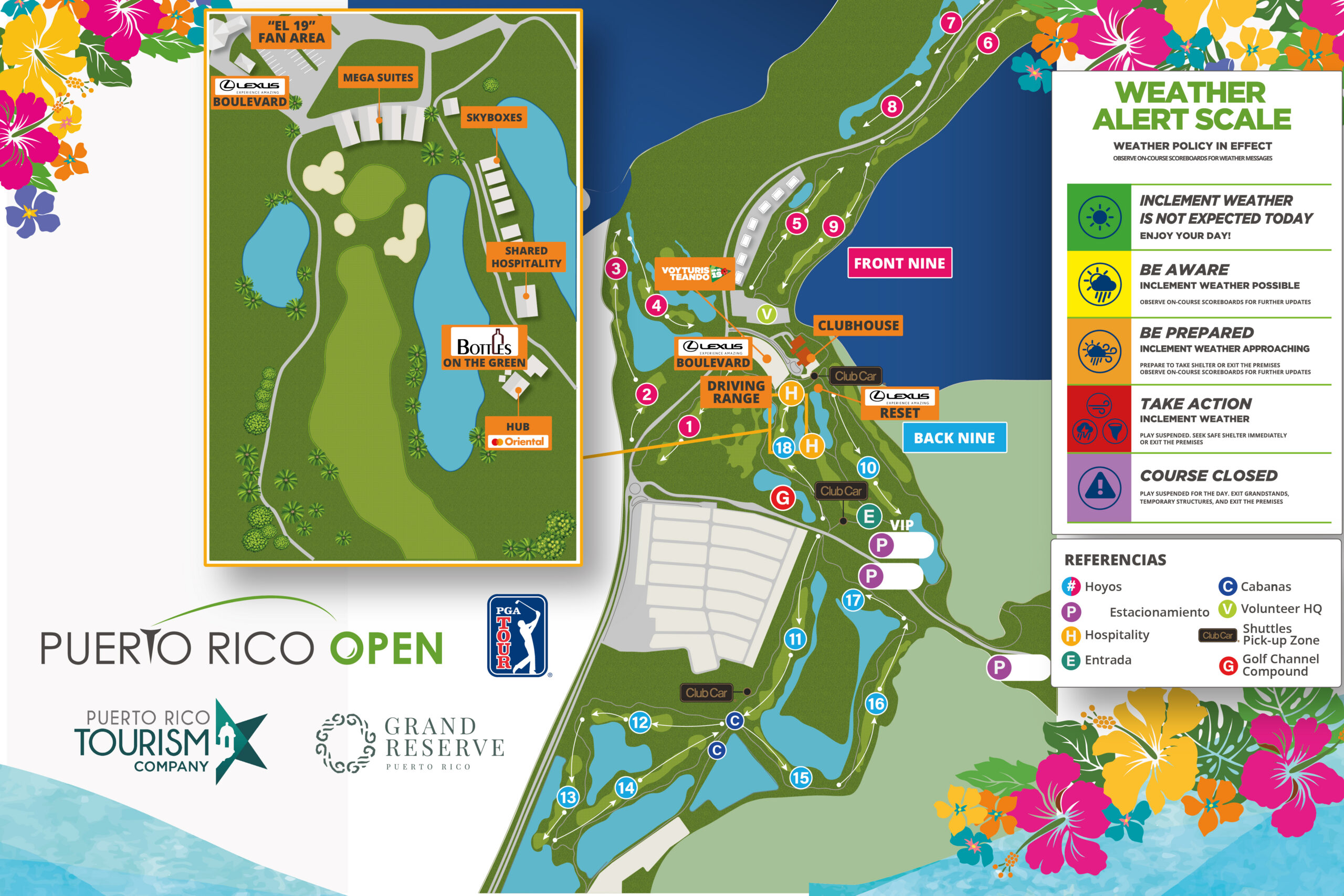 Mapa oficial del Puerto Rico Open 2026