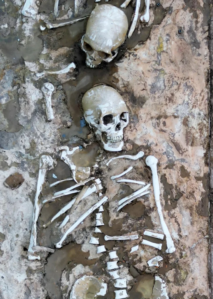 Atracción histórica que recrea los entierros