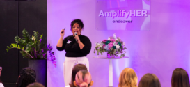 Frances Reyes, de EDGENCY, ofrece el Workshop: Building Your Professional Brand en el evento AmplifyHER, celebrado en marzo. (Fotos: Daniel Morris)